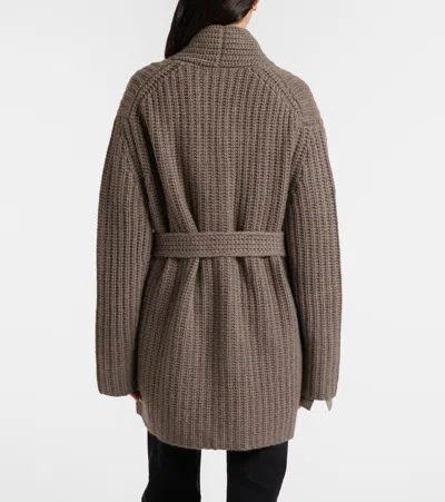 Lisa Yang Jacqueline Cashmere Cardigan In Brown