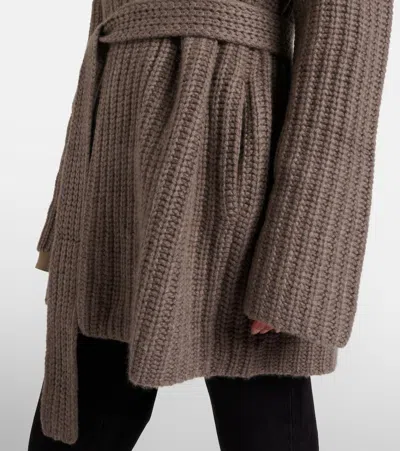 Lisa Yang Jacqueline Cashmere Cardigan In Brown