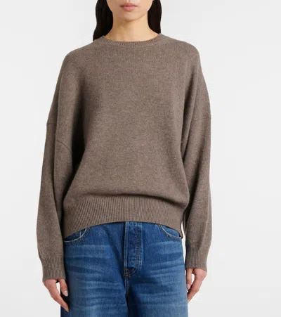 Lisa Yang Haily Long-sleeve Sweater In Brown