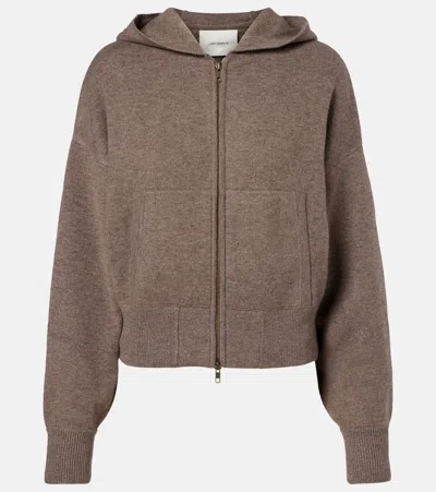 Lisa Yang Lilia Cashmere Zip-up Hoodie In Brown