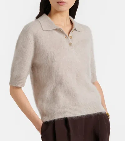 Lisa Yang Carolyn Cashmere Polo Sweater In Neutral