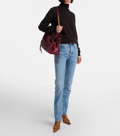 Saint Laurent Ashley 75 Calf Hair Ankle Boots In Multi