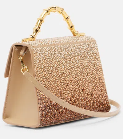 Elie Saab Coquette Embellished Top-handle Bag In Gold