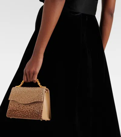 Elie Saab Coquette Embellished Top-handle Bag In Gold