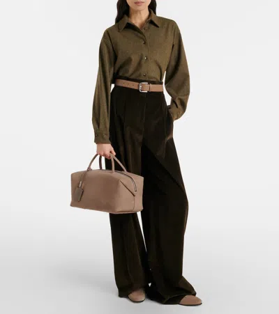 Max Mara Goccia Suede Mules In Multi