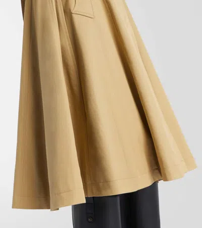 Burberry Cotton Trench Coat In Brown