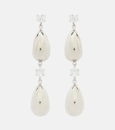Magda Butrym Crystal-embellished Drop Earrings In Silver