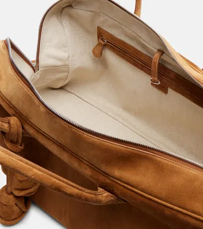 Magda Butrym Brigitte Large Suede Tote Bag In Brown