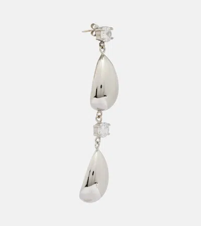 Magda Butrym Crystal-embellished Drop Earrings In Silver