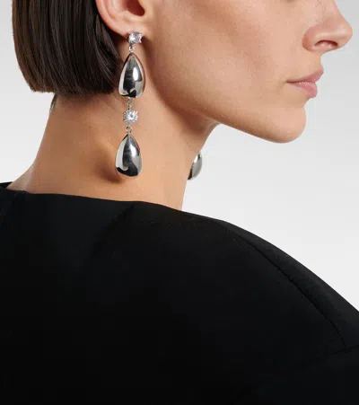 Magda Butrym Crystal-embellished Drop Earrings In Silver