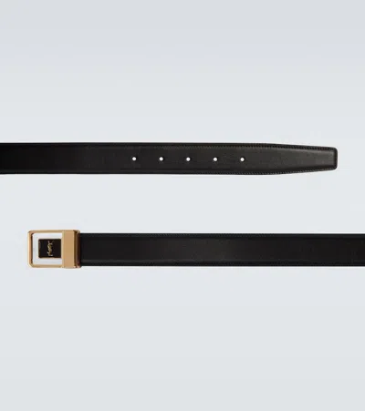 Saint Laurent Leather Belt In Brown