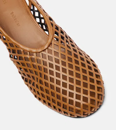 Proenza Schouler Tee Leather Slingback Pumps In Animal Print