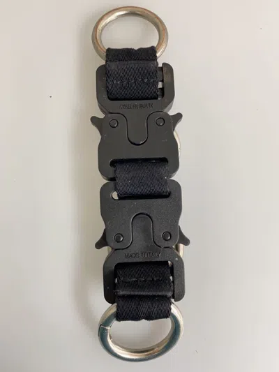 Pre-owned Alyx Rollercoaster Buckle Keychain In Silver