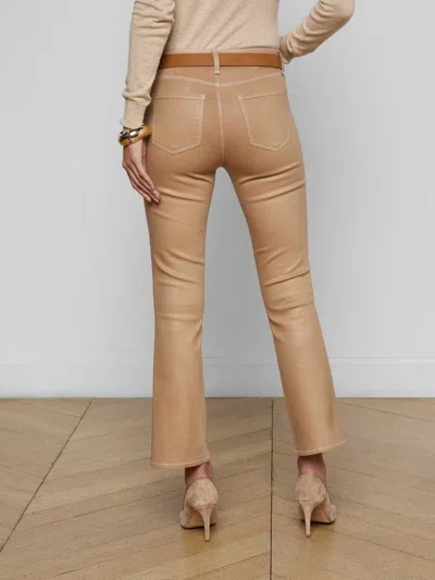 L'agence Tati Coated Bootcut Jean In Brown