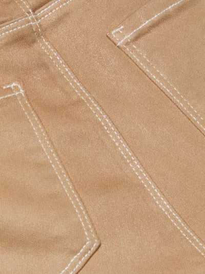 L'agence Tati Coated Bootcut Jean In Brown