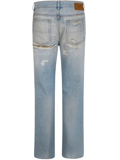Amiri Distressed-effect Denim Jeans In Blue