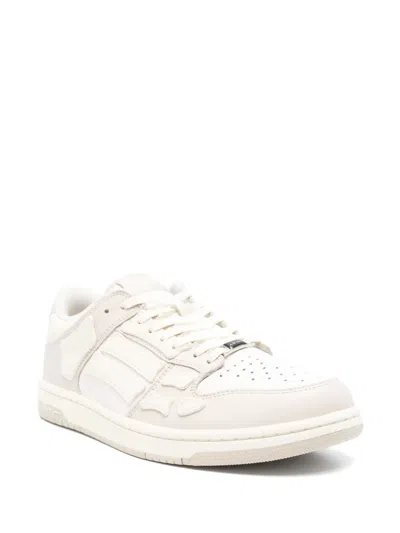 Amiri Pacific Bones Leather Panelled Sneakers In Multi