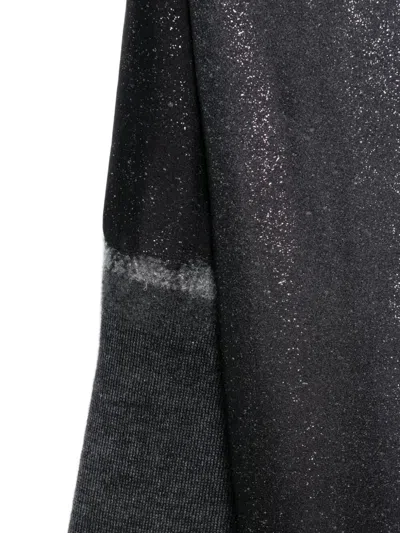 Avant Toi Women "star Dust" Effect Foulard Scarf Destroyed 120x110 In Brown