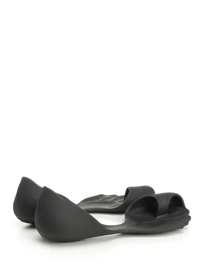 Balenciaga Anatomical Zero Rubber Slippers In Black