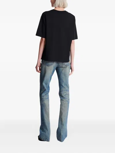 Balmain Logo-print Cotton T-shirt In Black