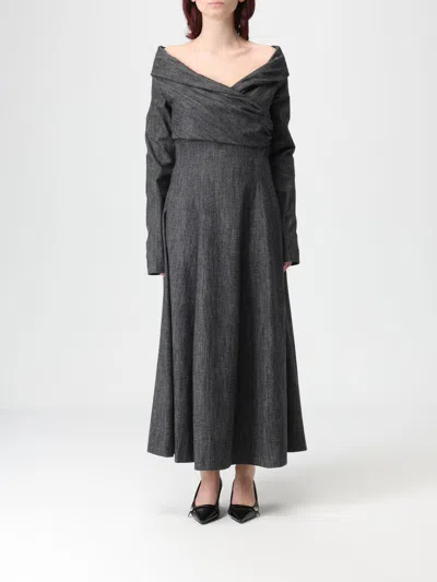 Alberta Ferretti Dress  Woman Color Black In Gray