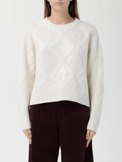 Kaos Sweater  Woman Color Yellow Cream In White