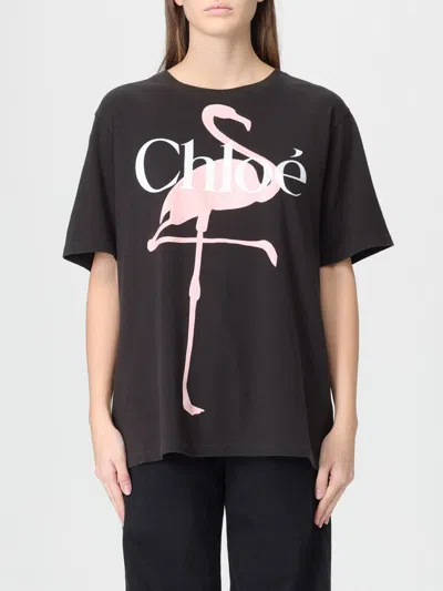 Chloé T-shirt  Woman Color Black In Black