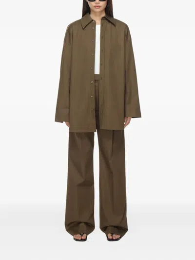 Carven Overshirt Clothing In Brown
