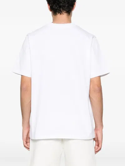 Casablanca Orchid Garden Graphic Relaxed Fit T Shirt In White