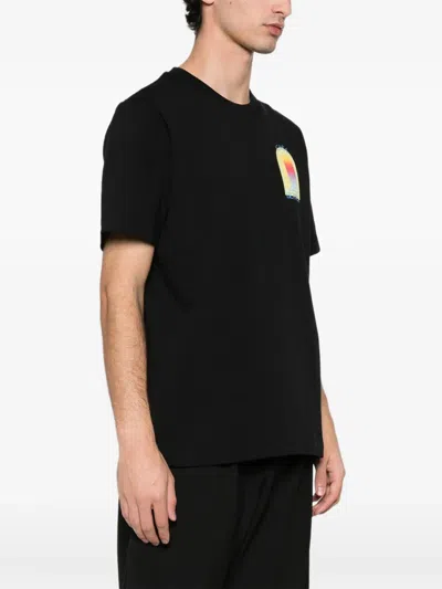 Casablanca Arche Graphic Print Crew Neck T Shirt In Black