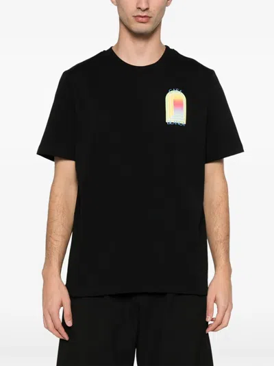 Casablanca Arche Graphic Print Crew Neck T Shirt In Black