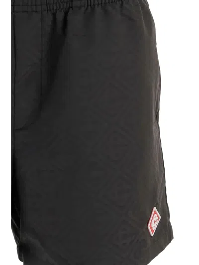 Casablanca Mens Swim Shorts All Over Pattern In Black