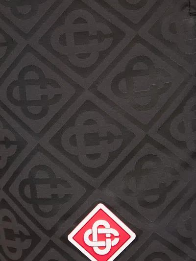 Casablanca Mens Swim Shorts All Over Pattern In Black