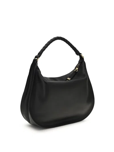 Chloé Black Calf Leather Bos Taurus Shoulder Bag In Black
