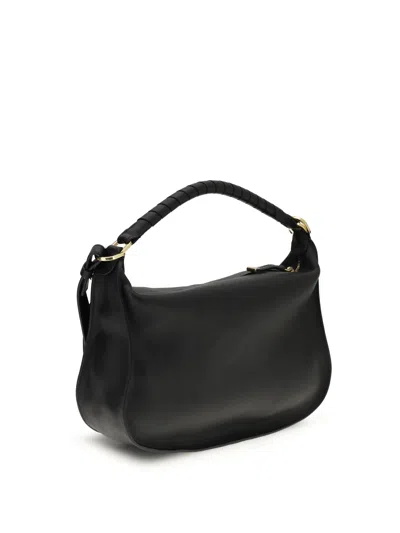 Chloé Small Marcie Leather Shoulder Bag In Black