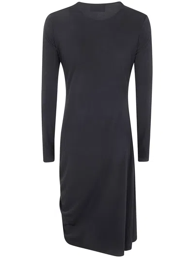Coperni Dress Suspended Design Asymmetric Hem Buckle In Black
