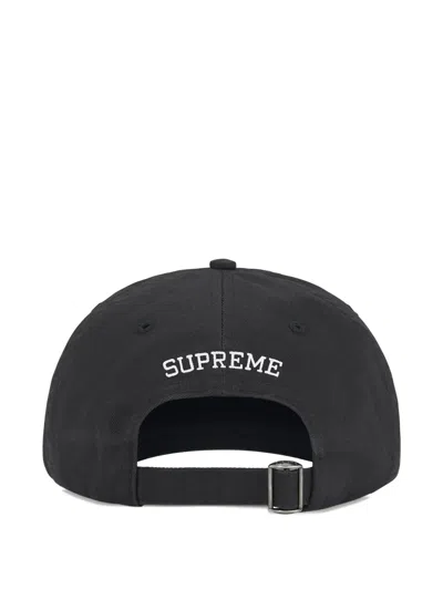 Supreme Splatter 6-panel Baseball Cap In Black