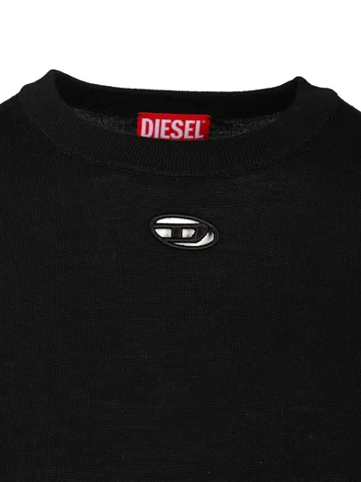 Diesel Women Wool Sweater In Black