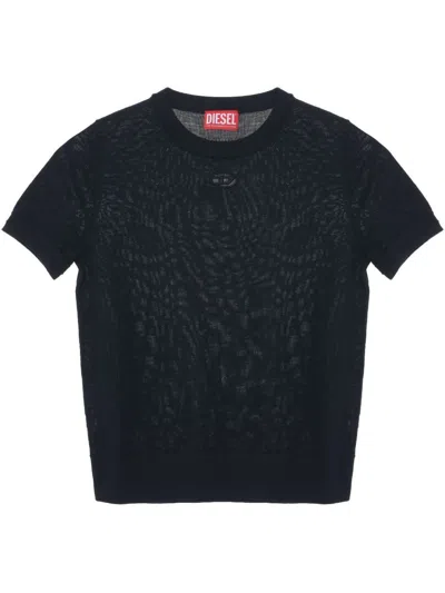 Diesel Women Wool Sweater In Black