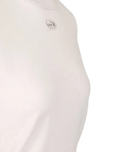 Diesel Wool Sweater T-shirt Grey In White