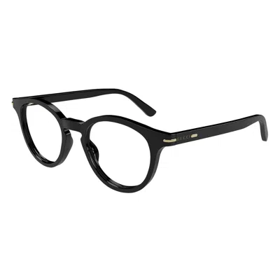 Gucci Eyewear Round Optical Frame Glasses In Black