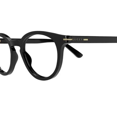Gucci Eyewear Round Optical Frame Glasses In Black