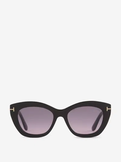Tom Ford Round-frame Sunglasses In Black