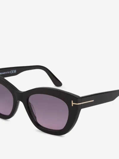 Tom Ford Round-frame Sunglasses In Black