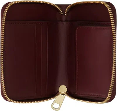 Apc A.p.c. Leather Wallet In Red