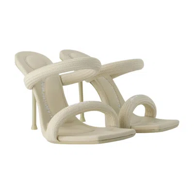 Alexander Wang Julie Square-toe Sandals In White