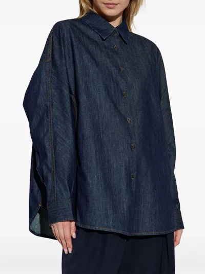 Dries Van Noten Women Casio Denim 1553 Shirt In Blue
