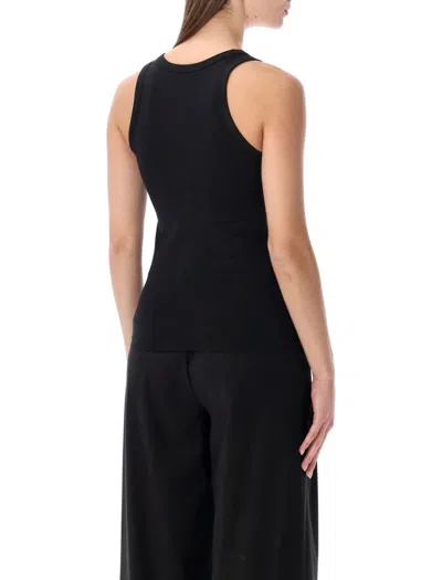 Coperni Logo Tank Top Fitted Scoop Neck In Black