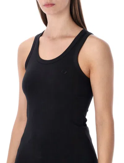 Coperni Logo Tank Top Fitted Scoop Neck In Black