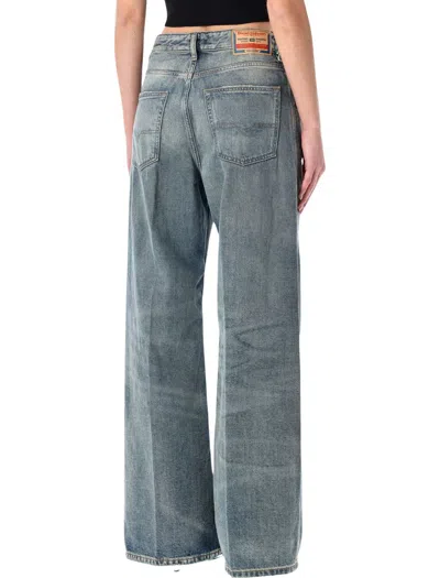 Diesel 1996 D Sire Wide Leg Denim Trousers In Blue